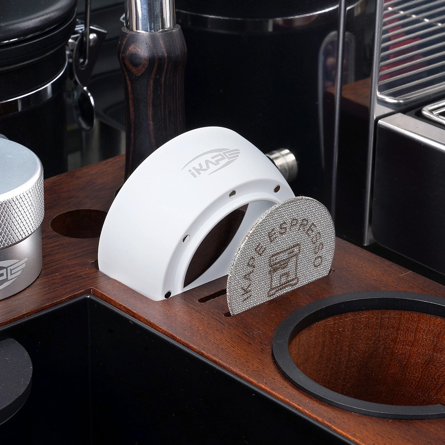 IKAPE Espresso Magnetic Dosing Funnel, fit for 51mm, 54mm, 58mm Portafilter with powerful magnetism
